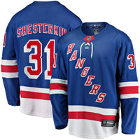 New York Rangers Igor Shesterkin Fanatics Blue Home Breakaway Player Jersey