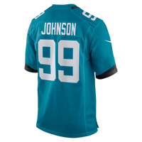 Jacksonville Jaguars Austin Johnson Nike Teal Team Game Jersey