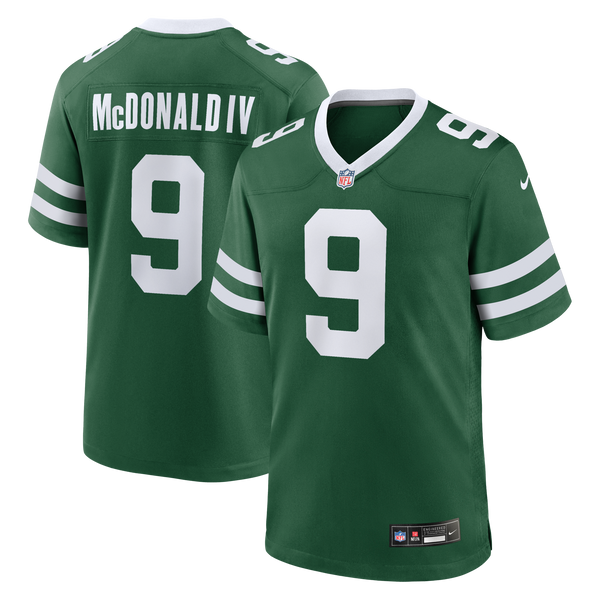 New York Jets Will McDonald IV Nike Legacy Green Team Game Jersey