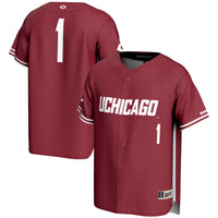 #1 UChicago Maroons GameDay Greats Lightweight Baseball Fashion Jersey - Maroon