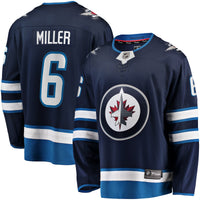 Winnipeg Jets Colin Miller Fanatics Navy Home Premier Breakaway Player Jersey