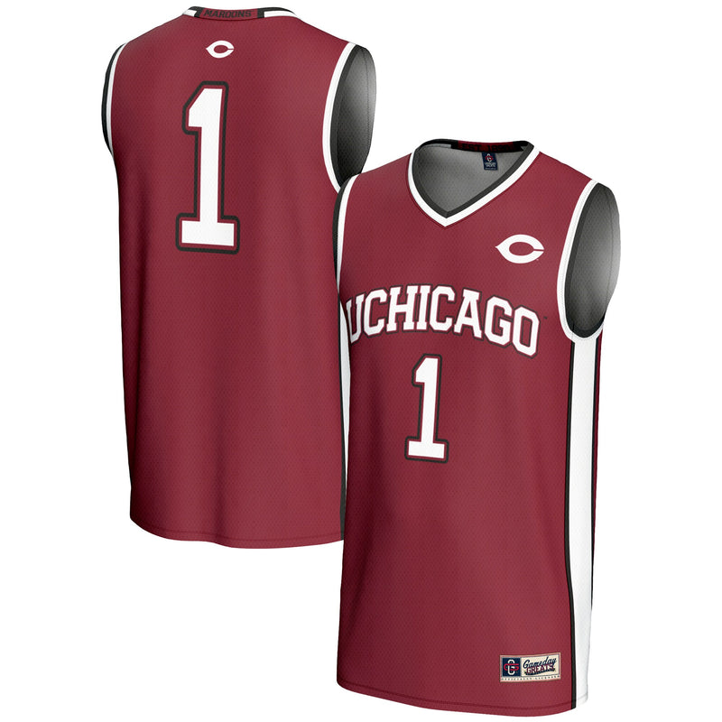 #1 UChicago Maroons GameDay Greats Lightweight Basketball Jersey - Maroon
