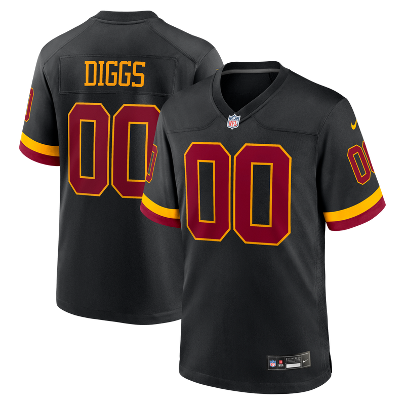 Washington Commanders Stefon Diggs Nike Black Alternate Game Jersey