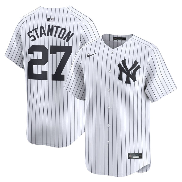 New York Yankees Giancarlo Stanton Nike White Home Limited Player Jersey