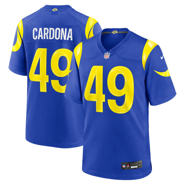 Los Angeles Rams Joe Cardona Nike Royal Team Game Jersey