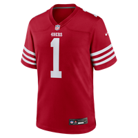 San Francisco 49ers Number 1 Dad Nike Scarlet Game Jersey