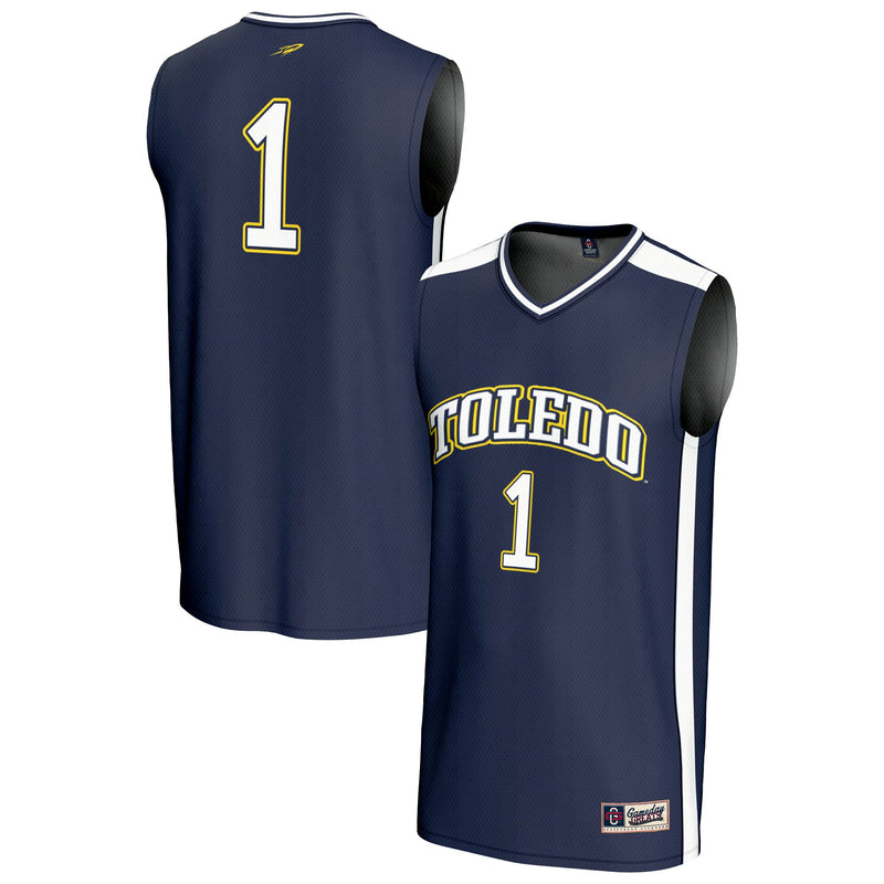 #1 Toledo Rockets GameDay Greats Lightweight Collegiate Basketball Fashion Jersey - Navy