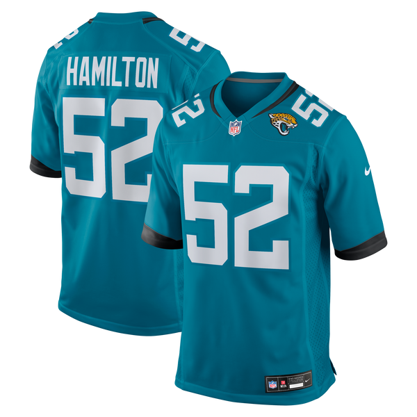 Jacksonville Jaguars DaVon Hamilton Nike Teal Game Jersey