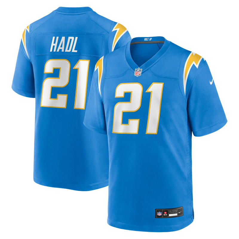Los Angeles Chargers John Hadl Nike Powder Blue Game Retired Player Jersey