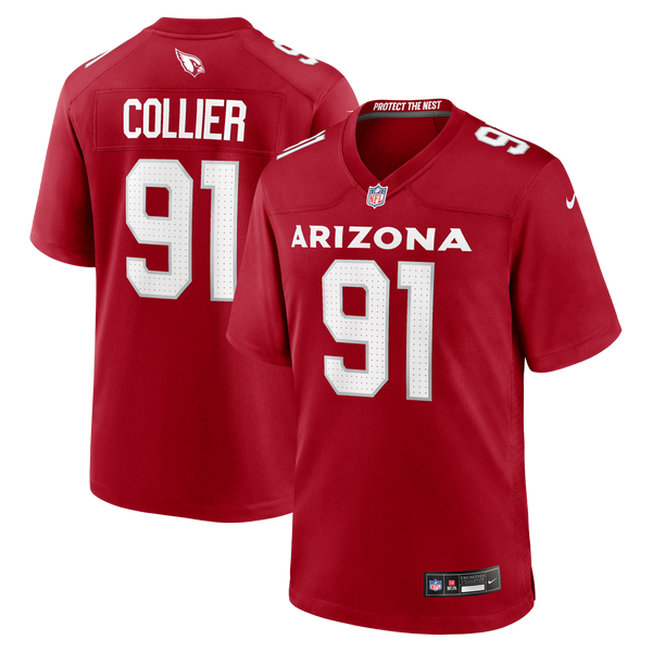 Arizona Cardinals L.J. Collier Nike Cardinal Team Game Jersey