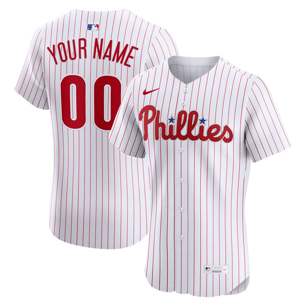 Philadelphia Phillies Nike White Home Elite Custom Jersey