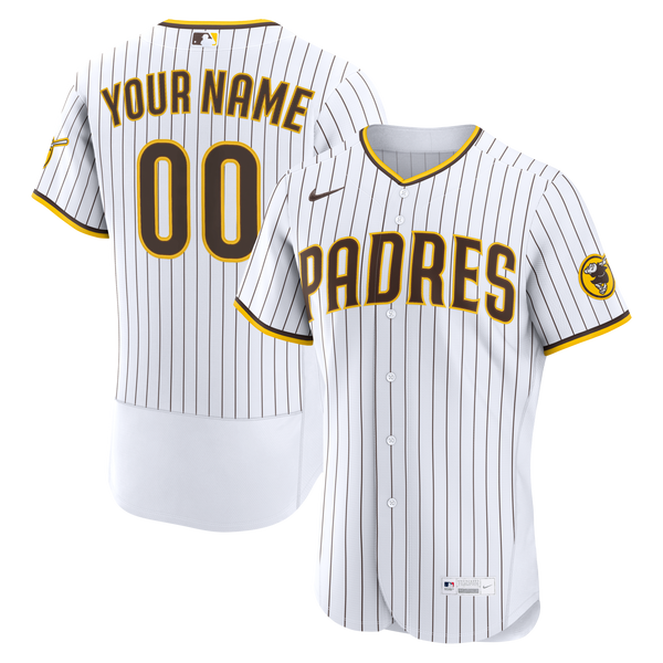 San Diego Padres Nike White Home Authentic Custom Jersey