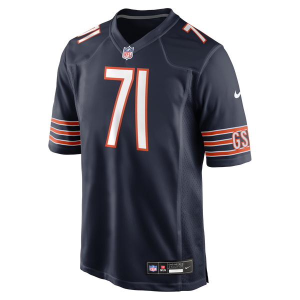 Chicago Bears Jedrick Wills Jr. Nike Navy Team Game Jersey