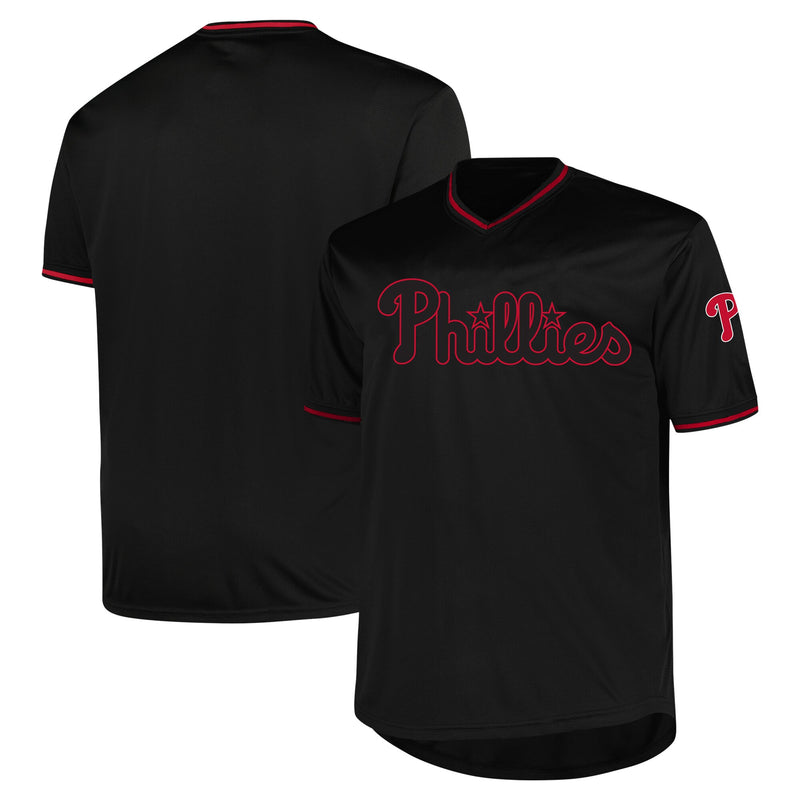 Philadelphia Phillies Profile Black Big & Tall Pop Fashion Jersey