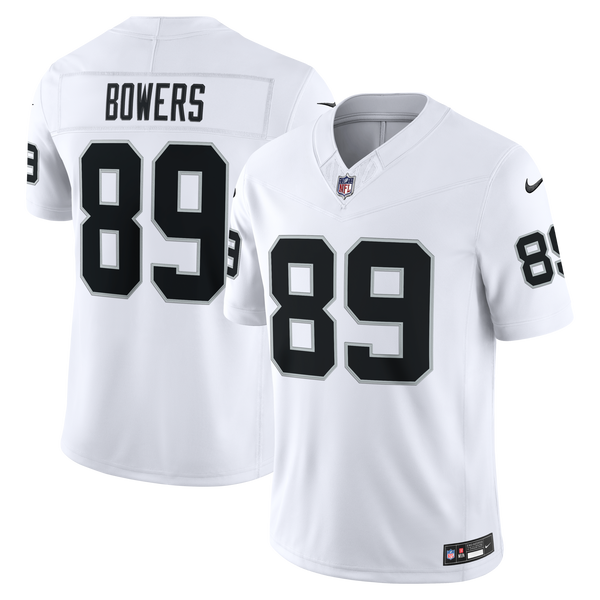 Las Vegas Raiders Brock Bowers Nike White Vapor F.U.S.E. Stitched Limited Jersey