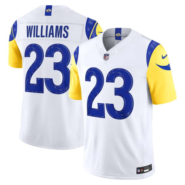 Los Angeles Rams Kyren Williams Nike White Vapor F.U.S.E. Stitched Limited Jersey