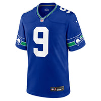 Seattle Seahawks Kenneth Walker III Nike Royal Throwback Player Game Jersey