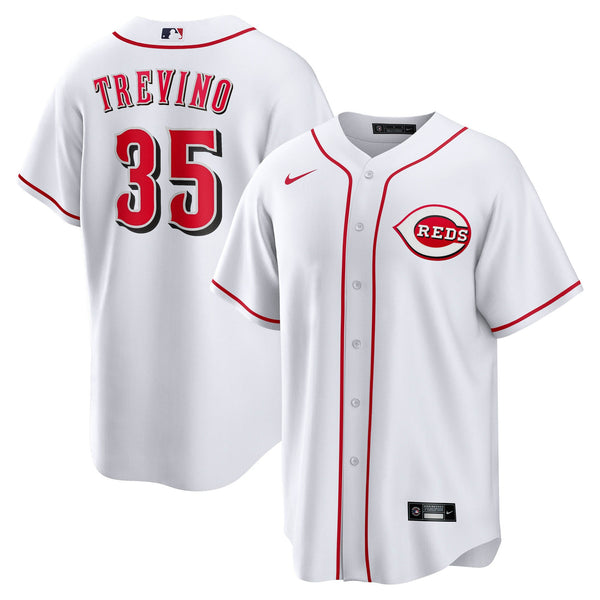 Cincinnati Reds Jose Trevino Nike White Home Replica Jersey