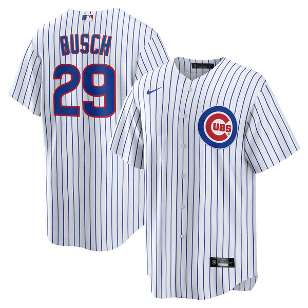 Chicago Cubs Michael Busch Nike White Home Replica Jersey
