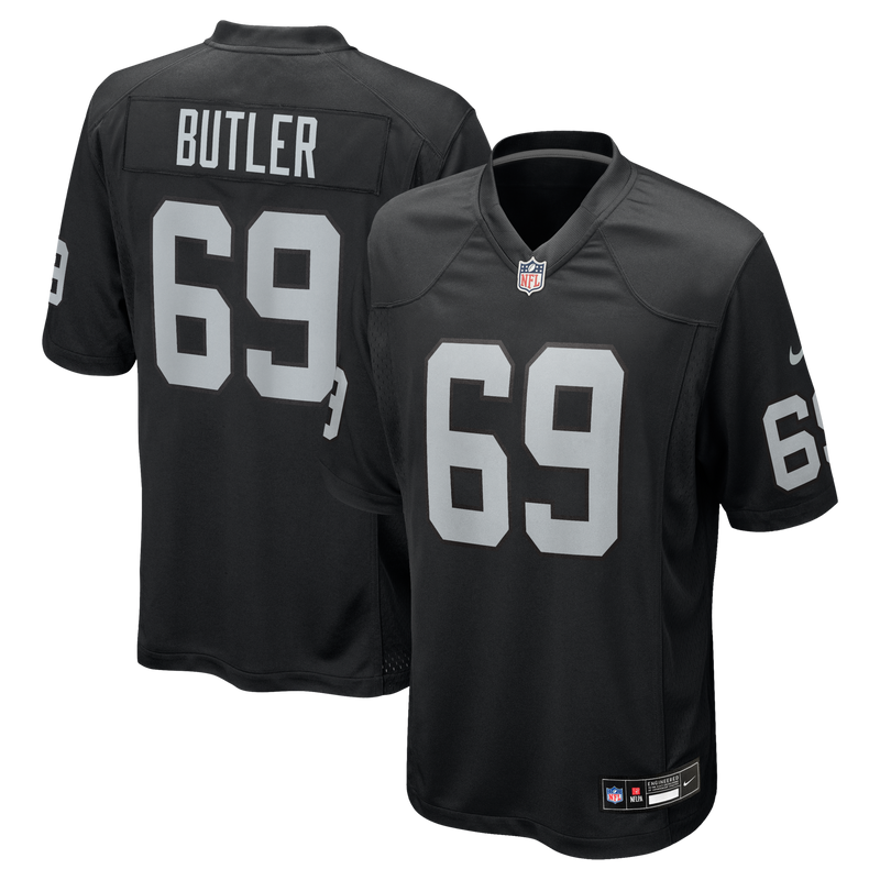 Las Vegas Raiders Adam Butler Nike Black Team Game Jersey