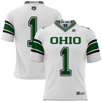 #1 Ohio Bobcats GameDay Greats Football Jersey - White