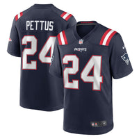 New England Patriots Dell Pettus Nike Navy Game Jersey