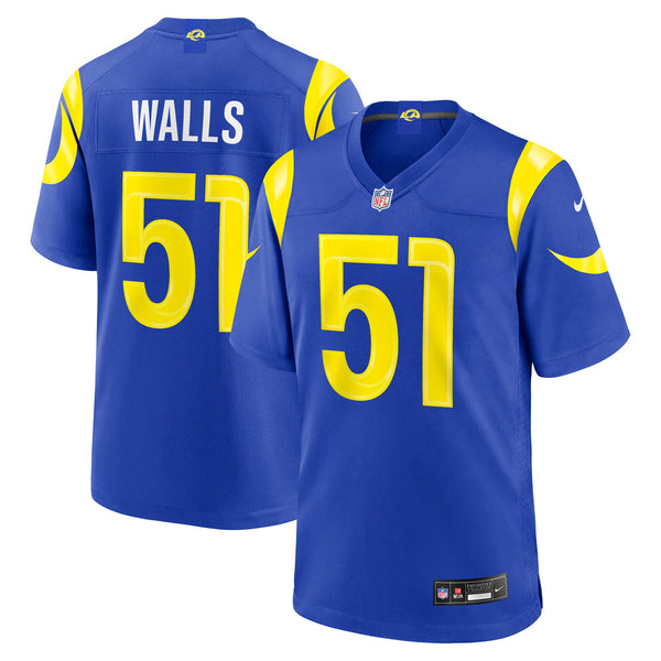 Los Angeles Rams Eddie Walls III Nike Royal Game Jersey