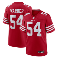 San Francisco 49ers Fred Warner Nike Scarlet Team Game Player Jersey