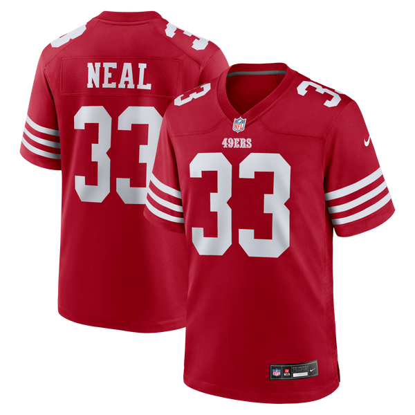 San Francisco 49ers Siran Neal Nike Scarlet Team Game Jersey
