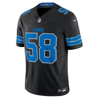Detroit Lions Penei Sewell Nike Black Vapor F.U.S.E. Alternate Limited Jersey