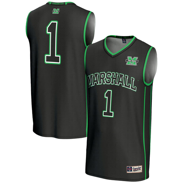 #1 Marshall Thundering Herd GameDay Greats Lightweight Basketball Jersey - Black