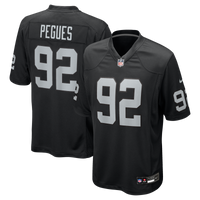 Las Vegas Raiders JJ Pegues Nike Black Team Game Jersey