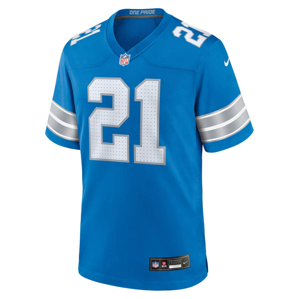 Detroit Lions Roger McCreary Nike Blue Team Game Jersey