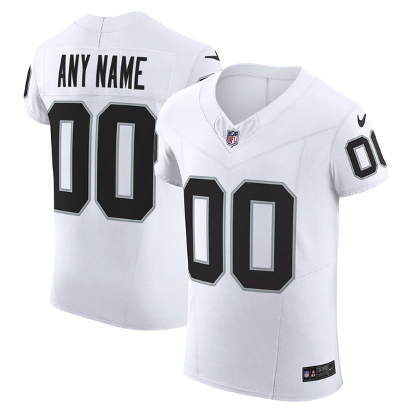 Las Vegas Raiders Nike White Vapor F.U.S.E. Elite Custom Jersey