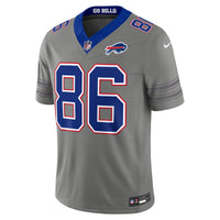 Buffalo Bills Dalton Kincaid Nike Gray Nickel City Vapor F.U.S.E. Stitched Limited Jersey