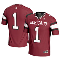 #1 UChicago Maroons GameDay Greats Football Jersey - Maroon