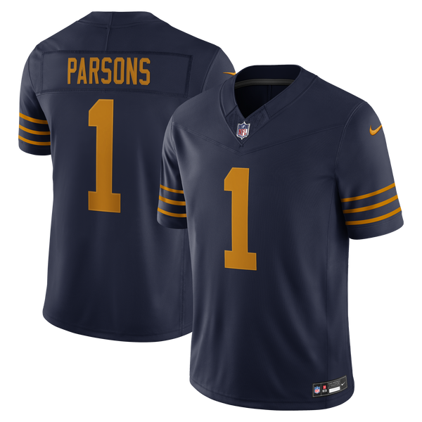 Green Bay Packers Micah Parsons Nike Navy Alternate Vapor F.U.S.E. Stitched Limited Jersey