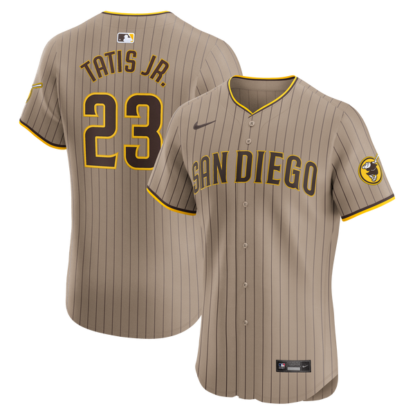 San Diego Padres Fernando Tatis Jr. Nike Sand Alternate Elite Player Jersey
