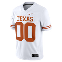 Texas Longhorns Nike White Custom Game Jersey - White