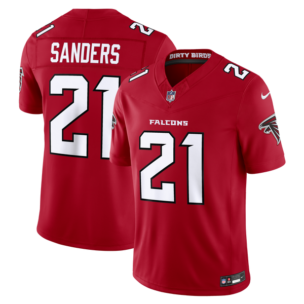 Atlanta Falcons Deion Sanders Nike Red Team Vapor F.U.S.E. Stitched Retired Limited Jersey