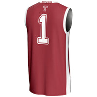 #1 Temple Owls GameDay Greats Lightweight Basketball Jersey - Red