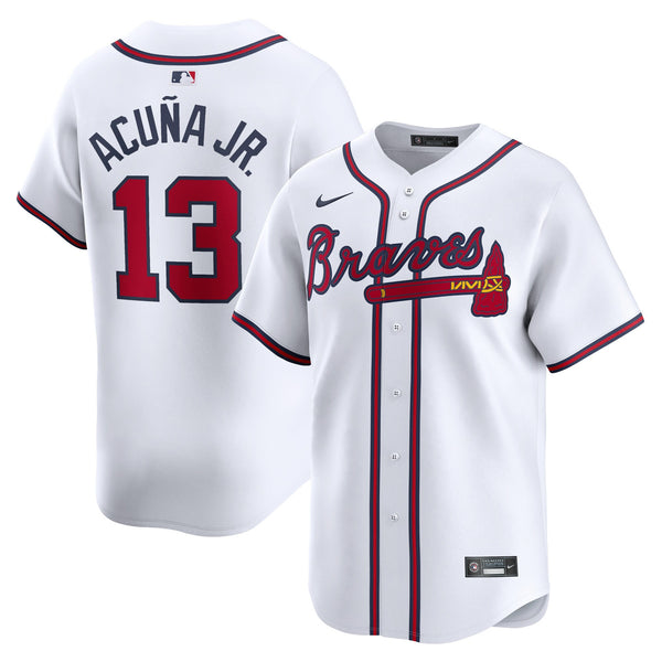 Atlanta Braves Ronald Acuña Jr. Nike White Home Limited Player Jersey