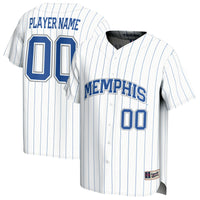 Memphis Tigers GameDay Greats Lightweight Collegiate Baseball Pinstripe NIL Pick-A-Player Fashion Jersey - White