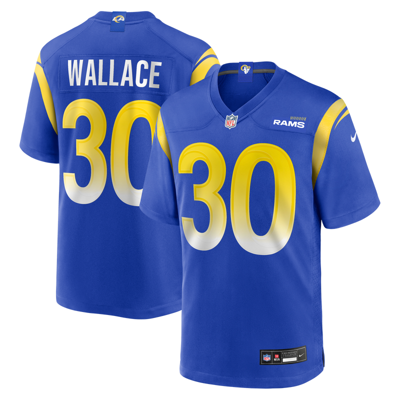 Los Angeles Rams Josh Wallace Nike Royal Game Jersey