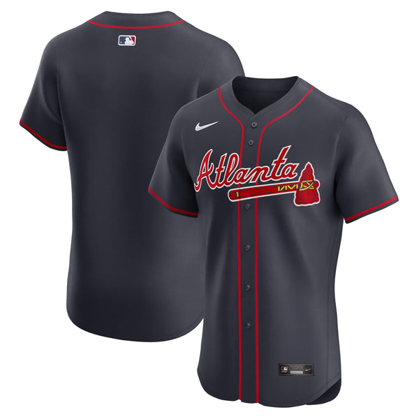 Atlanta Braves Nike Navy Alternate Elite Jersey
