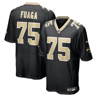 New Orleans Saints Taliese Fuaga Nike Black Player Game Jersey