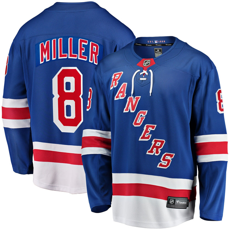 New York Rangers J.T. Miller Fanatics Blue Home Breakaway Jersey
