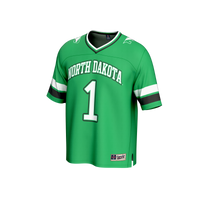 #1 North Dakota GameDay Greats Lightweight Collegiate Football Fashion Jersey - Kelly Green