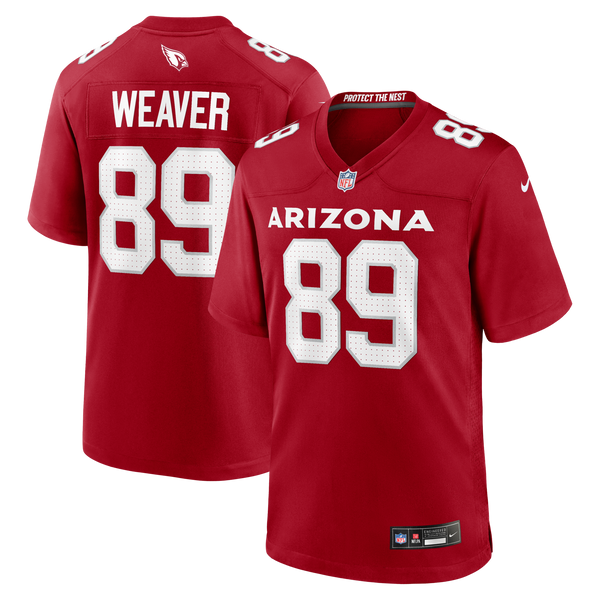 Arizona Cardinals Xavier Weaver Nike Cardinal Team Game Jersey