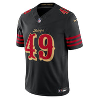San Francisco 49ers The Faithful Nike Black 2025 Rivalries Collection Stitched Limited Jersey
